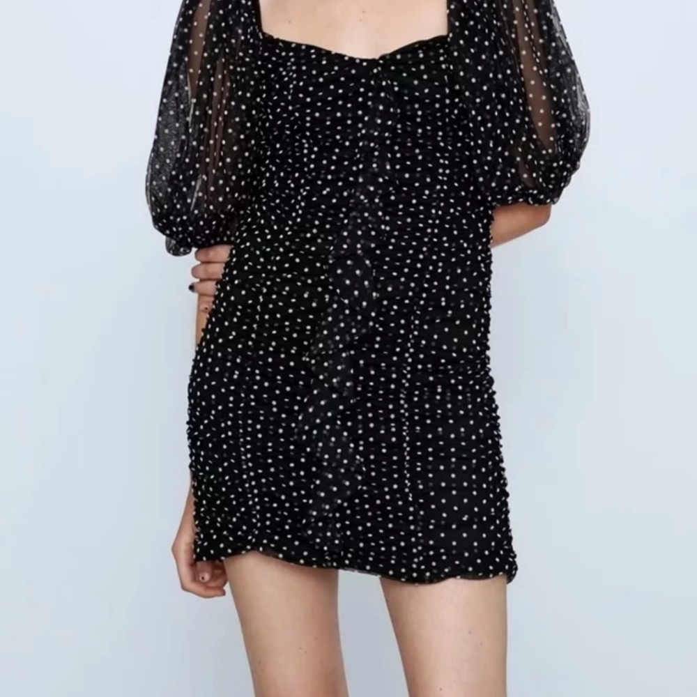 NWT Zara Dot Dress - Picture 6 of 6